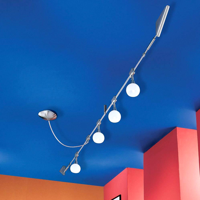 Seilsystem Deckenleuchte 3m dimmbar Luxus Deckenlampe LED, Sparlampen