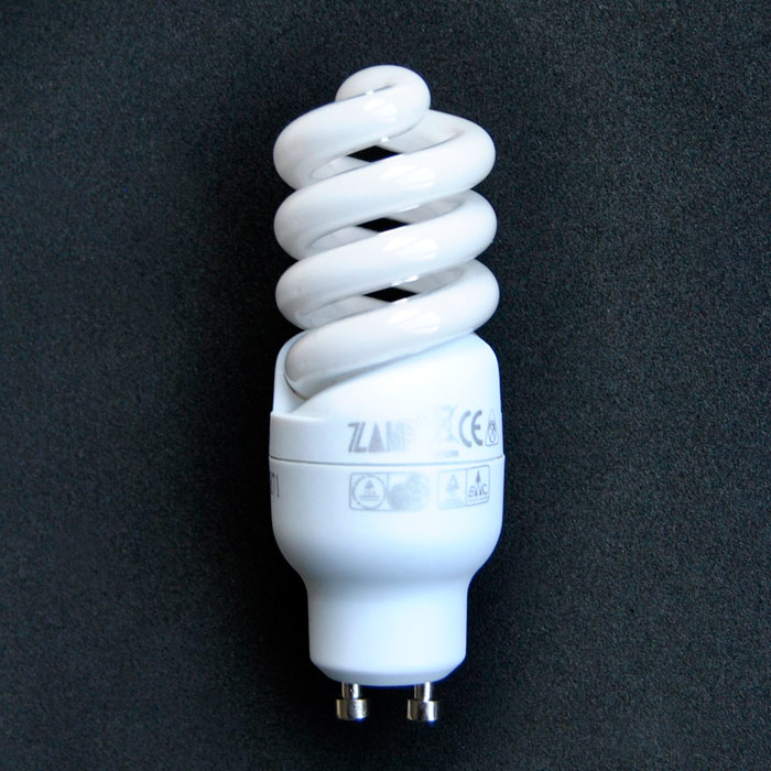 1x Energiesparlampe 9W GU10 Spirale Sparlampe 9 W GU 10 8,3cm NEU!! eBay