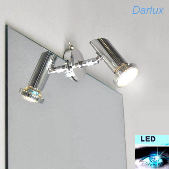 LED Badleuchte Spiegelleuchte Wandleuchte Chrom Design Bad Lampe