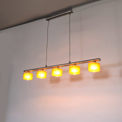 Eglo 87582 DE LUX Pendelleuchte 5x40W G9 orange