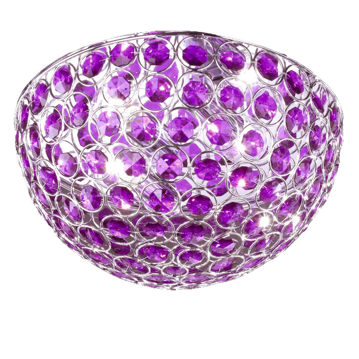 Deckenleuchte Ø305mm Design Deckenlampe Luster lila violett, LED
