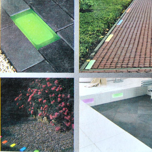 Pflasterstein LED Multicolor Gartenlampe Gartenstein Wegbeleuchtung