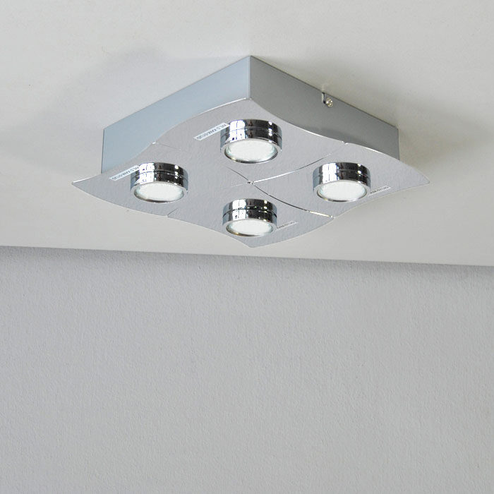 Eco Deckenleuchte Halogen Strahler Deckenlampe Deckenlampen 25x25cm